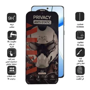 محافظ صفحه نمایش حریم شخصی اپیکوی مدل Alpha مناسب برای گوشی موبایل گوگل Pixel 8 Pro/ 7 Pro