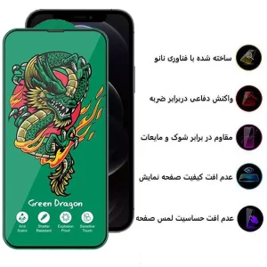 محافظ صفحه نمایش اپیکوی مدل Green Dragon ExplosionProof مناسب برای گوشی موبایل اپل iPhone 12/ 12 Pro