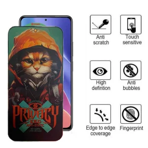 محافظ صفحه نمایش حریم شخصی اپیکوی مدل Privacy Hoodie Cat مناسب برای گوشی موبایل شیائومی Redmi K40 Ultra / K40 Gaming / K40 Pro Plus / K40 Pro / K40S / K40