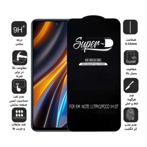 محافظ صفحه نمایش اپیکوی مدل Super 5D مناسب برای گوشی موبایل شیائومی Redmi Note 11T Pro/ Poco X4 GT