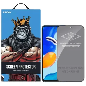 محافظ صفحه نمایش حریم شخصی اپیکوی مدل Pte مناسب برای گوشی موبایل شیائومی Redmi Note 11 4G/ Note 11s 4G/ Note 10 4G/ Poco M5s