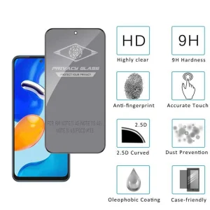 محافظ صفحه نمایش حریم شخصی اپیکوی مدل Pte مناسب برای گوشی موبایل شیائومی Redmi Note 11 4G/ Note 11s 4G/ Note 10 4G/ Poco M5s
