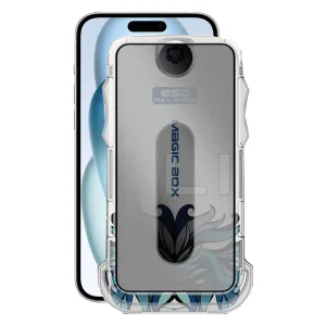 محافظ صفحه نمایش حریم شخصی اپیکوی مدل Lion Privacy Easy Install مناسب برای گوشی موبایل اپل iPhone 16/15/14 Pro به همراه کیت نصب