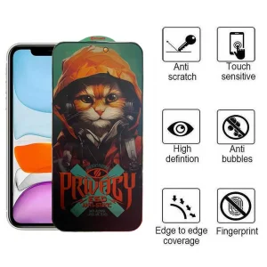 محافظ صفحه نمایش حریم شخصی اپیکوی مدل Hoodie Cat مناسب برای گوشی موبایل اپل iPhone 11/ Xr