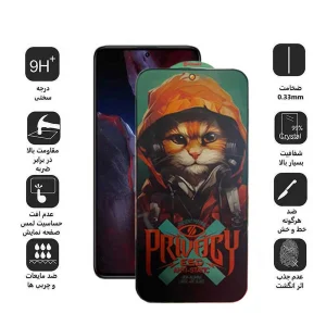 محافظ صفحه نمایش حریم شخصی اپیکوی مدل Privacy Hoodie Cat مناسب برای گوشی موبایل شیائومی Poco F5 Pro / F5 / F4 GT / F3 GT / F4 / F3