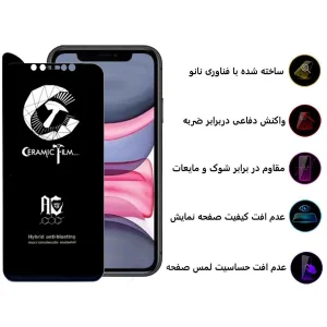 محافظ صفحه نمایش مات اپیکوی مدل CR7-M مناسب برای گوشی موبایل اپل iPhone 11/ XR