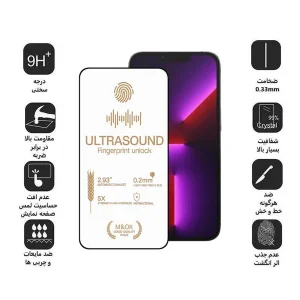 محافظ صفحه نمایش اپیکوی مدل UltraSound مناسب برای گوشی موبایل اپل iPhone 13 Pro Max /14 plus