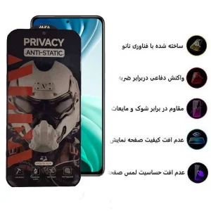 محافظ صفحه نمایش حریم شخصی اپیکوی مدل Alpha مناسب برای گوشی موبایل شیائومی  Mi 11i/ Mi 10i/ Mi 11X/ Mi 11X Pro/ Xiaomi 11i/ Xiaomi 11i HyperCharge 5G