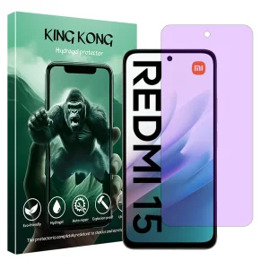 محافظ صفحه نمایش ضد اشعه بنفش کینگ کونگ مدل Eye care مناسب برای گوشی موبایل شیائومی Redmi 15 4G