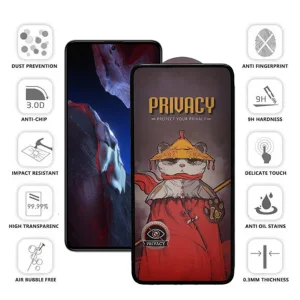 محافظ صفحه نمایش اِپیکوی مدل Airbag Privacy مناسب برای گوشی موبایل شیائومی Poco F5 Pro / F5 / F4 GT / F4 / F3 GT / F3 / F2 Pro
