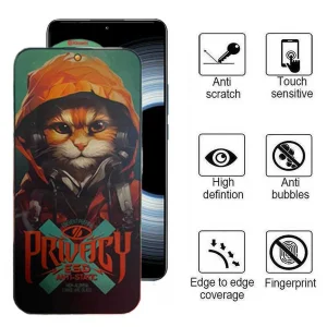 محافظ صفحه نمایش حریم شخصی اپیکوی مدل Privacy Hoodie Cat مناسب برای گوشی موبایل شیائومی Redmi K50 Ultra / K50 Gaming / K50 Pro / K50
