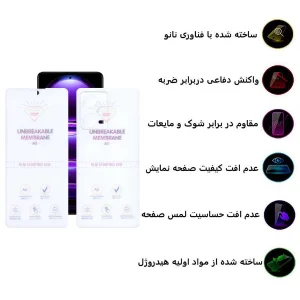 محافظ صفحه نمایش مات اپیکوی مدل Hydrogel-Matte مناسب برای گوشی موبایل شیائومی Redmi Note 12 Pro 5G به همراه محافظ پشت گوشی