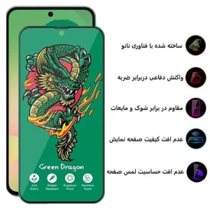 محافظ صفحه نمایش اپیکوی مدل Green Dragon ExplosionProof مناسب برای گوشی موبایل سامسونگ Galaxy A56/A36/S24 FE