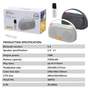 اسپیکر بلوتوثی سینک ای مدل ZQS-D22