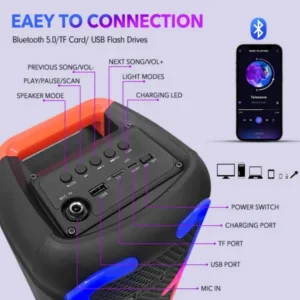 اسپیکر بلوتوثی قابل حمل پرودا مدل bom box 800