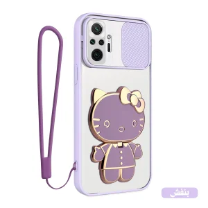 کاور اسپارتان مدل Camshield Kitty مناسب برای گوشی موبایل شیائومی Redmi Note 10 Pro / Note 10 Pro Maxبه همراه بند نگهدارنده