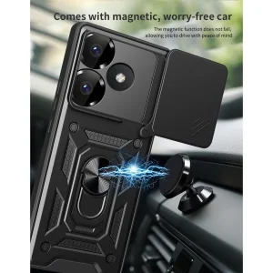 کاور اسپارتان مدل Defender Armor Strap مناسب برای گوشی موبایل شیائومی Poco F6 5G / Redmi Turbo 3 همراه با بند