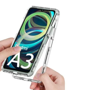 کاور اسپارتان مدل Airbag Space Strap مناسب برای گوشی موبایل شیائومی Redmi 14C به همراه آویز