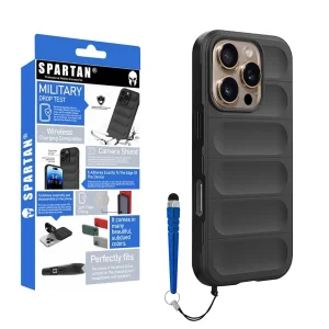 کاور اسپارتان مدل Flex Armor+ Pen مناسب برای گوشی موبایل اپل iPhone 16 Pro به همراه قلم