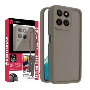 کاور اسپارتان مدل Silicone Puffer Strap مناسب برای گوشی موبایل آنر X7C به همراه بند آویز