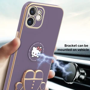 کاور اسپارتان مدل Kitty مناسب برای گوشی موبایل اپل Iphone 11 به همراه بند نگهدارنده