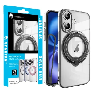 کاور اسپارتان مدل Ring Stand Strap مناسب برای گوشی موبایل اپل iPhone 16 به همراه بند