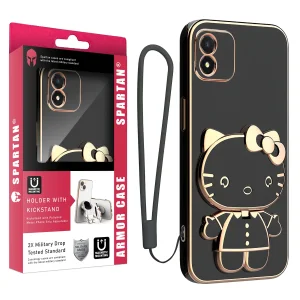 کاور اسپارتان مدل Kitty Strap مناسب برای گوشی موبایل آنر X5 4G به همراه بند