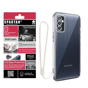 کاور اسپارتان مدل Airbag Four-Sided Strap مناسب برای گوشی موبایل سامسونگ Galaxy A16 4G به همراه بندآویز
