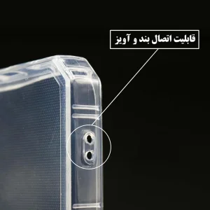 کاور اسپارتان مدل Airbag Four-Sided Strap مناسب برای گوشی موبایل سامسونگ Galaxy A16 4G به همراه بندآویز