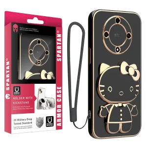 کاور اسپارتان مدل Kitty Strap مناسب برای گوشی موبایل آنر X9A به همراه بند