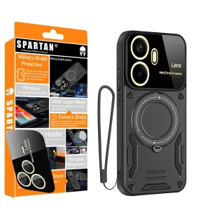 کاور اسپارتان مدل Hybrid Strap مناسب برای گوشی موبایل شیائومی Poco F7 به همراه بند آویز