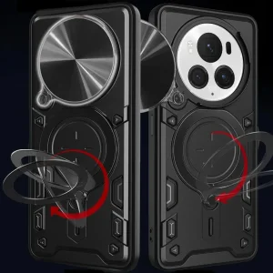 کاور اسپارتان مدل Magnet Ring Strap مناسب برای گوشی موبایل آنر Magic 6 Pro به همراه بند آویز