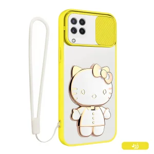 کاور اسپارتان مدل Camshield Kitty مناسب برای گوشی موبایل سامسونگ Galaxy A22 4G / M32 4G به همراه بند نگهدارنده