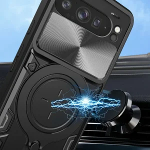 کاور اسپارتان مدل Magnet Ring Strap مناسب برای گوشی موبایل گوگل Pixel 9 Pro XL به همراه بند آویز