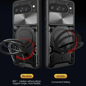 کاور اسپارتان مدل Magnet Ring Strap مناسب برای گوشی موبایل گوگل Pixel 9 Pro XL به همراه بند آویز
