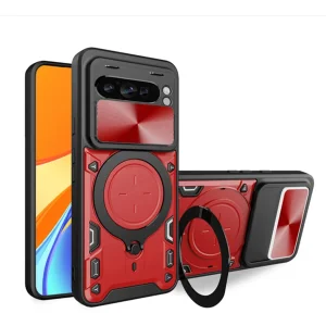 کاور اسپارتان مدل Magnet Ring Strap مناسب برای گوشی موبایل گوگل Pixel 9 Pro XL به همراه بند آویز