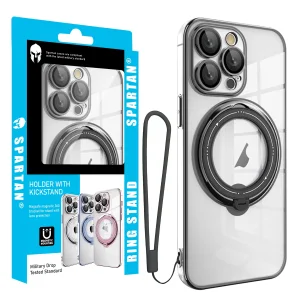 کاور اسپارتان مدل Ring Stand Strap مناسب برای گوشی موبایل اپل iPhone 16 Pro Max به همراه بند
