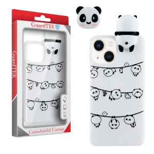 کاور گاردتک اساک مدل Panda مناسب برای گوشی موبایل اپل Iphone 13 Mini به همراه پاپ سوکت