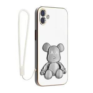 کاور اسپارتان مدل Teddy Bear مناسب برای گوشی موبایل سامسونگ Galaxy A04 به همراه بند