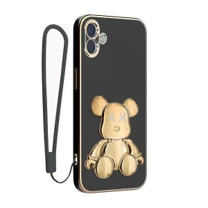 کاور اسپارتان مدل Teddy Bear مناسب برای گوشی موبایل سامسونگ Galaxy A04 به همراه بند