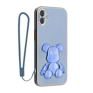 کاور اسپارتان مدل Teddy Bear مناسب برای گوشی موبایل سامسونگ Galaxy A04 به همراه بند