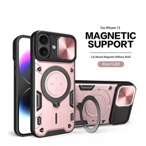 کاور اسپارتان مدل Magnet Ring Strap مناسب برای گوشی موبایل اپل iPhone 16 به همراه بند آویز