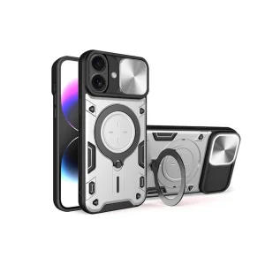 کاور اسپارتان مدل Magnet Ring Strap مناسب برای گوشی موبایل اپل iPhone 16 به همراه بند آویز