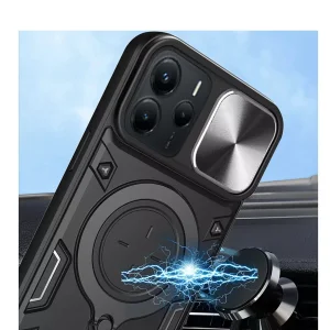 کاور اسپارتان مدل Magnet Ring Strap مناسب برای گوشی موبایل اپل iPhone 16 به همراه بند آویز