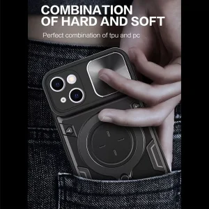 کاور اسپارتان مدل Magnet Ring Strap مناسب برای گوشی موبایل اپل iPhone 16 به همراه بند آویز
