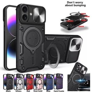 کاور اسپارتان مدل Magnet Ring Strap مناسب برای گوشی موبایل اپل iPhone 16 به همراه بند آویز