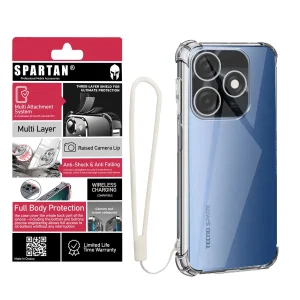 کاور اسپارتان مدل Airbag Strap مناسب برای گوشی موبایل تکنو Spark 10C 4G به همراه بندآویز