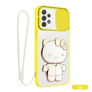 کاور اسپارتان مدل Camshield Kitty مناسب برای گوشی موبایل سامسونگ Galaxy A33 به همراه بند نگهدارنده