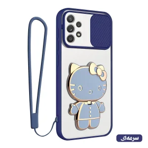 کاور اسپارتان مدل Camshield Kitty مناسب برای گوشی موبایل سامسونگ Galaxy A33 به همراه بند نگهدارنده