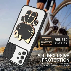 کاور اسپارتان مدل Camshield Kitty مناسب برای گوشی موبایل سامسونگ Galaxy A33 به همراه بند نگهدارنده